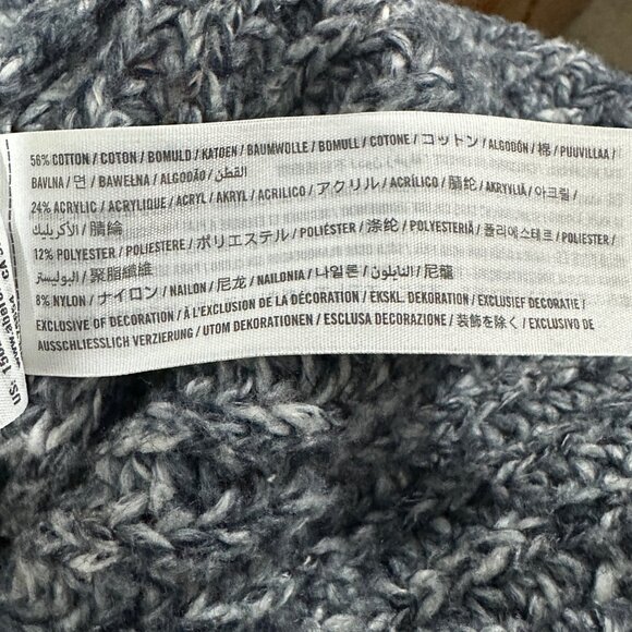 Abercrombie & Fitch size M gray variegated long sleeve turtleneck sweater - Picture 7 of 9